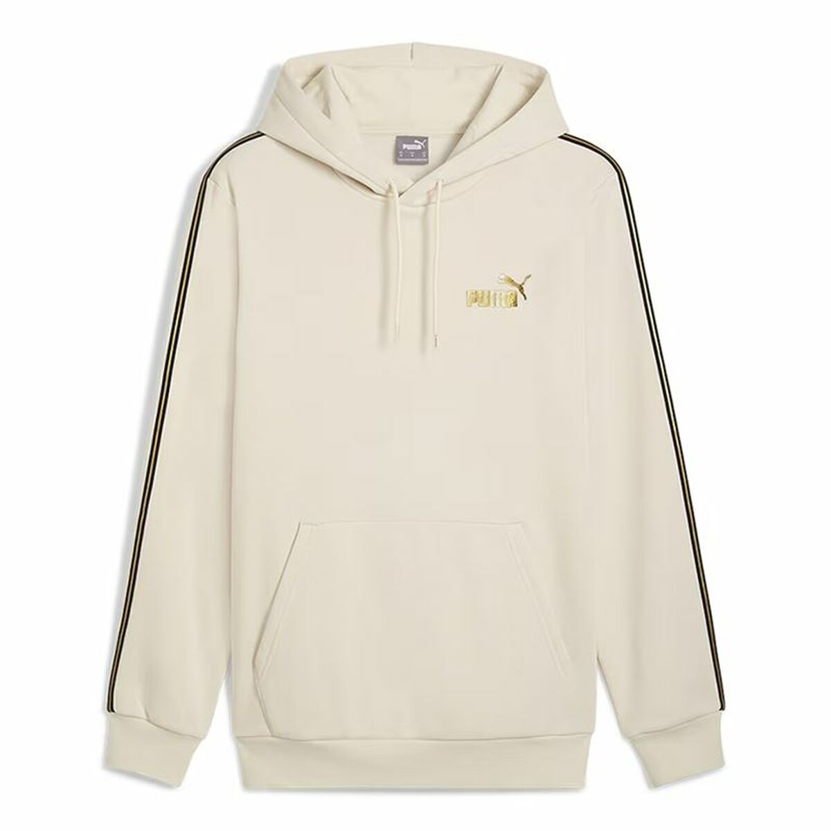 Tröja med huva Herr Puma Ess Tape Minimal Gold Fl Beige