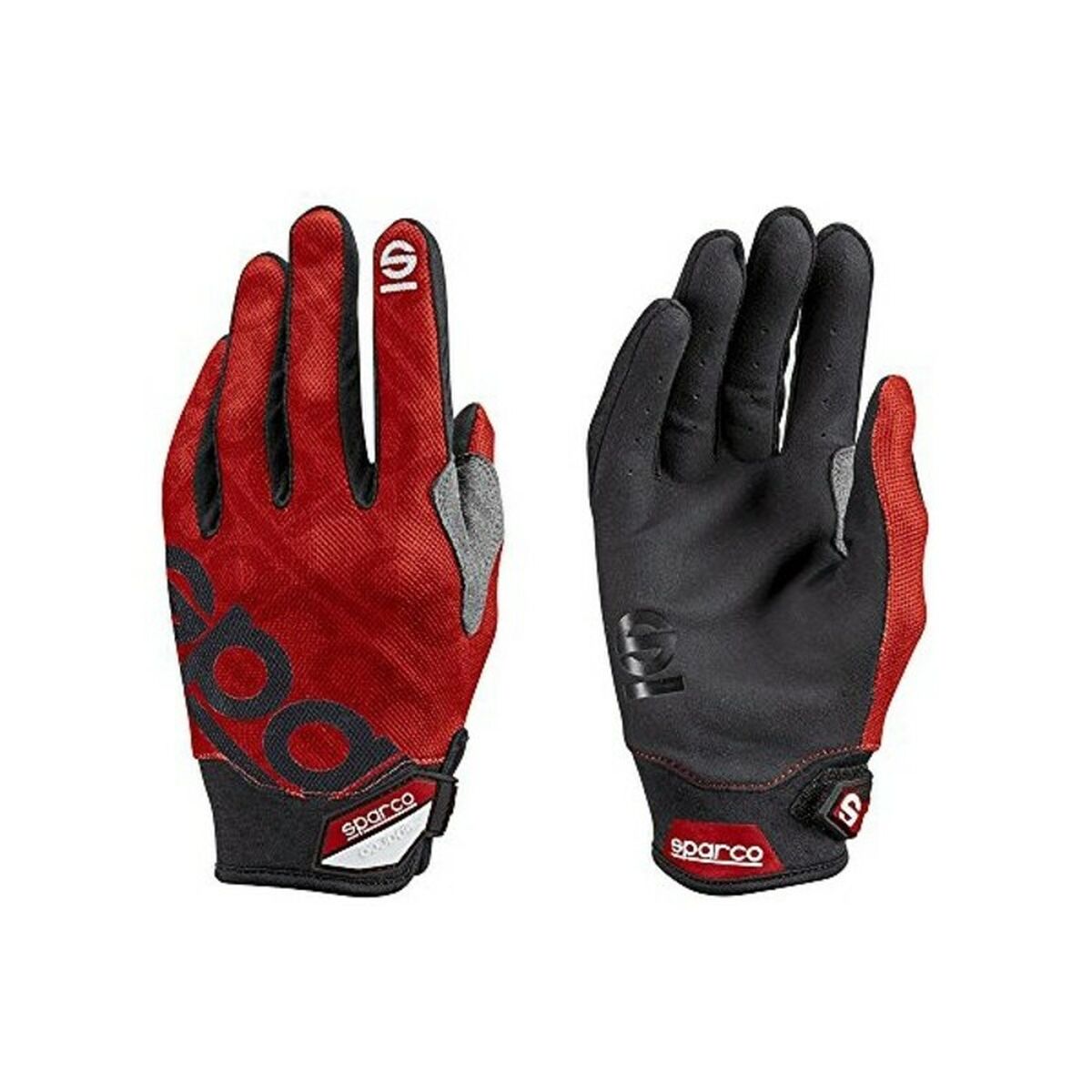 Men's Driving Gloves Sparco Meca 3 Röd