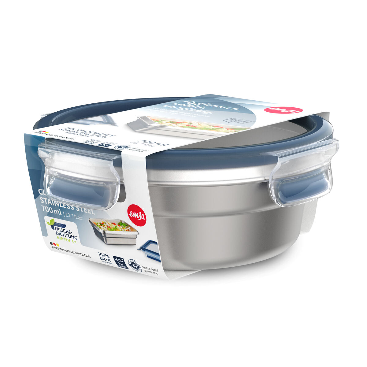Lunchlåda Tefal N11502 Silvrig Rostfritt stål Rektangulär 0,72 l - 3