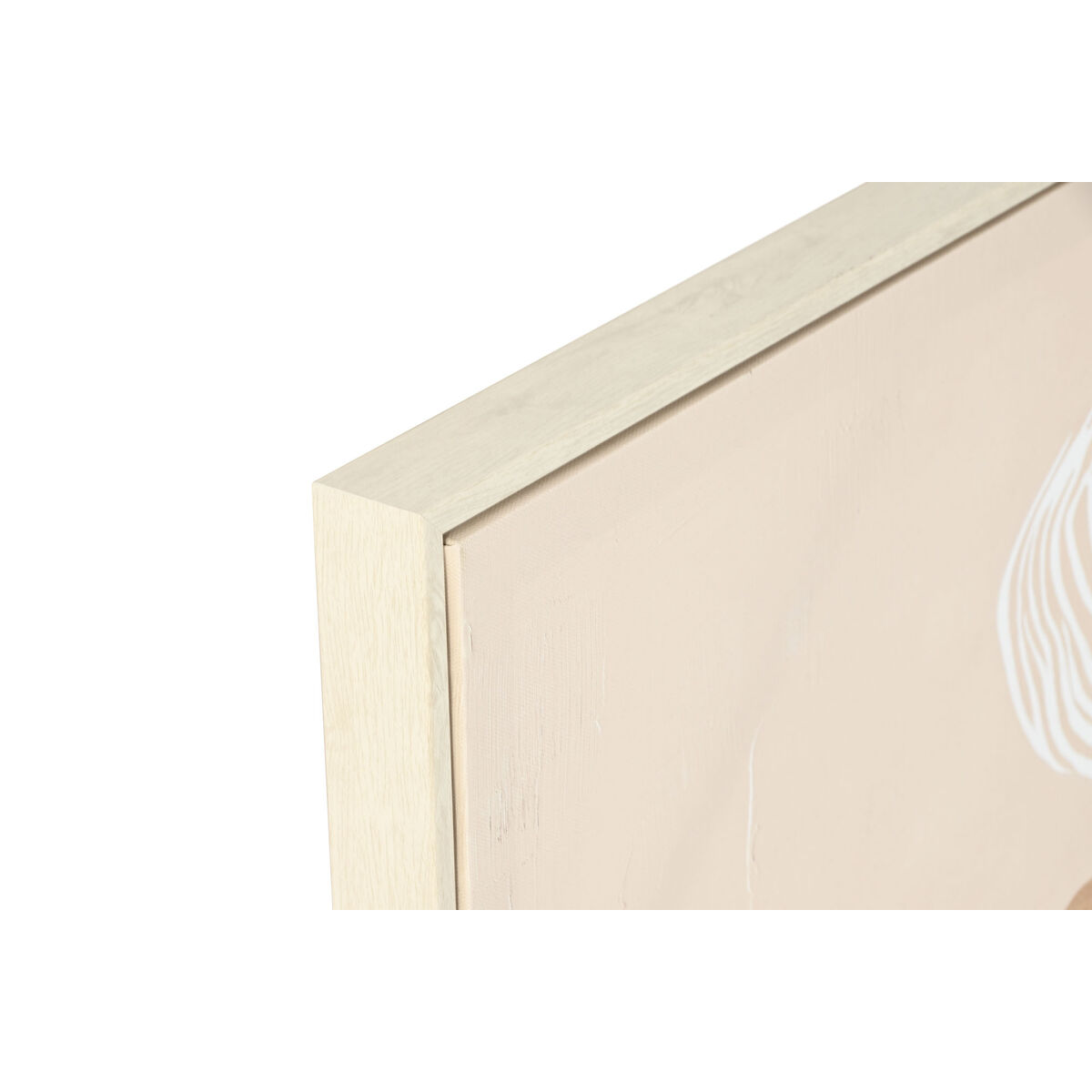 Kanvas Home ESPRIT Vit Beige Klänning Skandinavisk 82,5 x 3,5 x 82,5 cm (2 antal) - 2