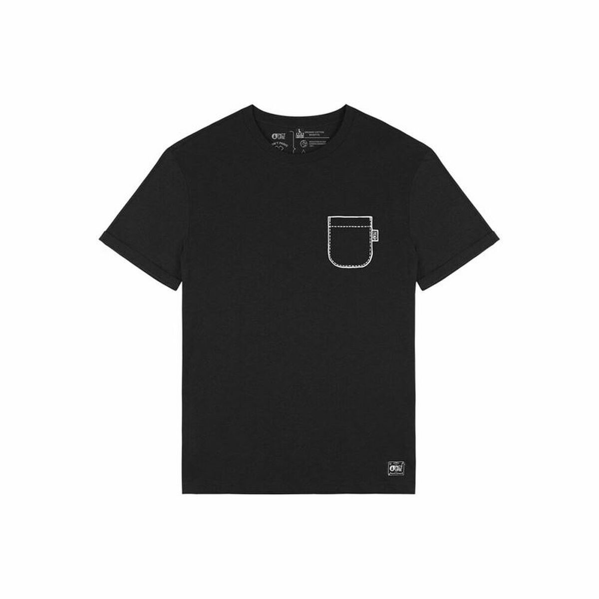 T-shirt med kortärm Herr Picture Deelwi Svart - 11
