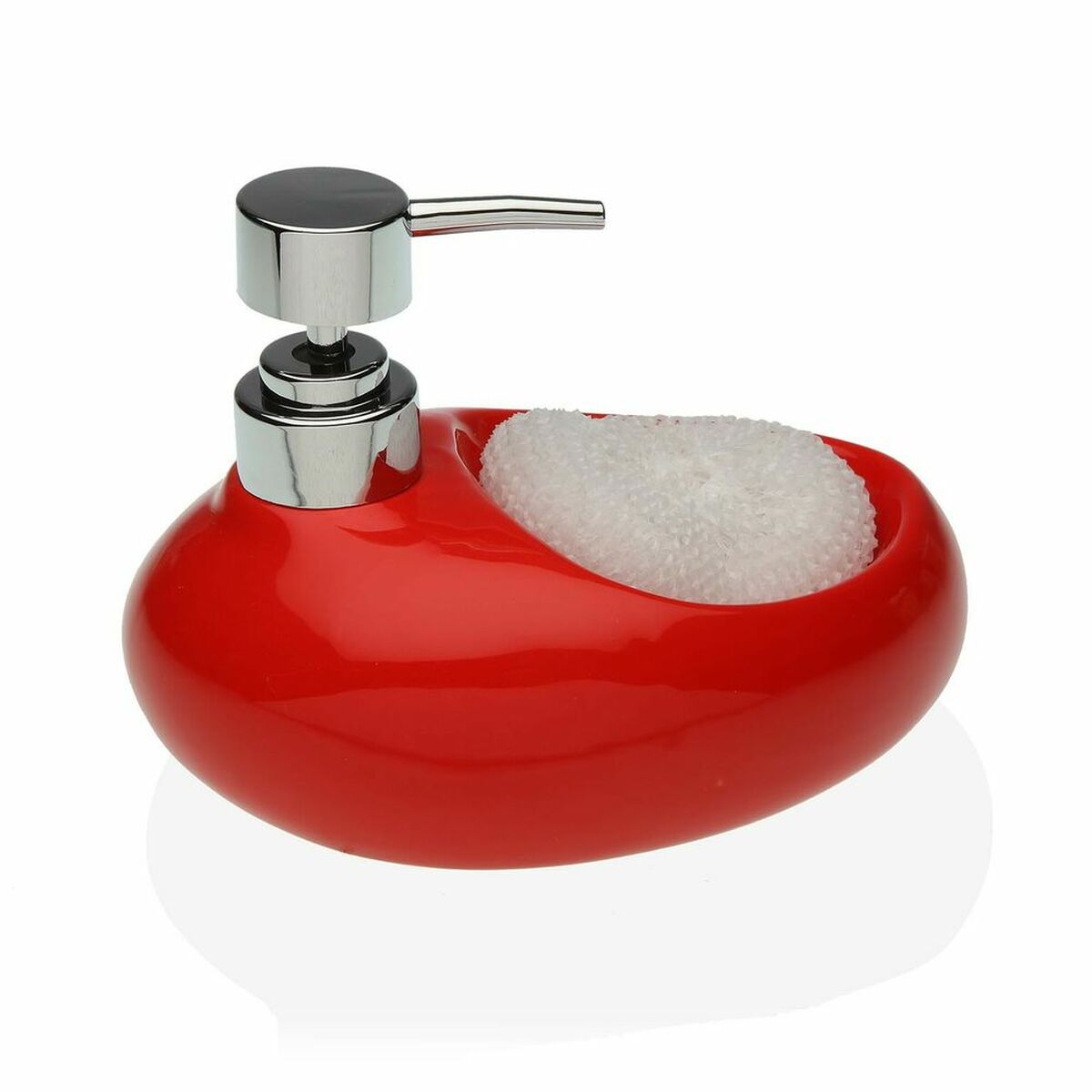 Tvåldispenser Versa Röd Skurboll Keramik (16,5 x 16 x 10,5 cm) - 2