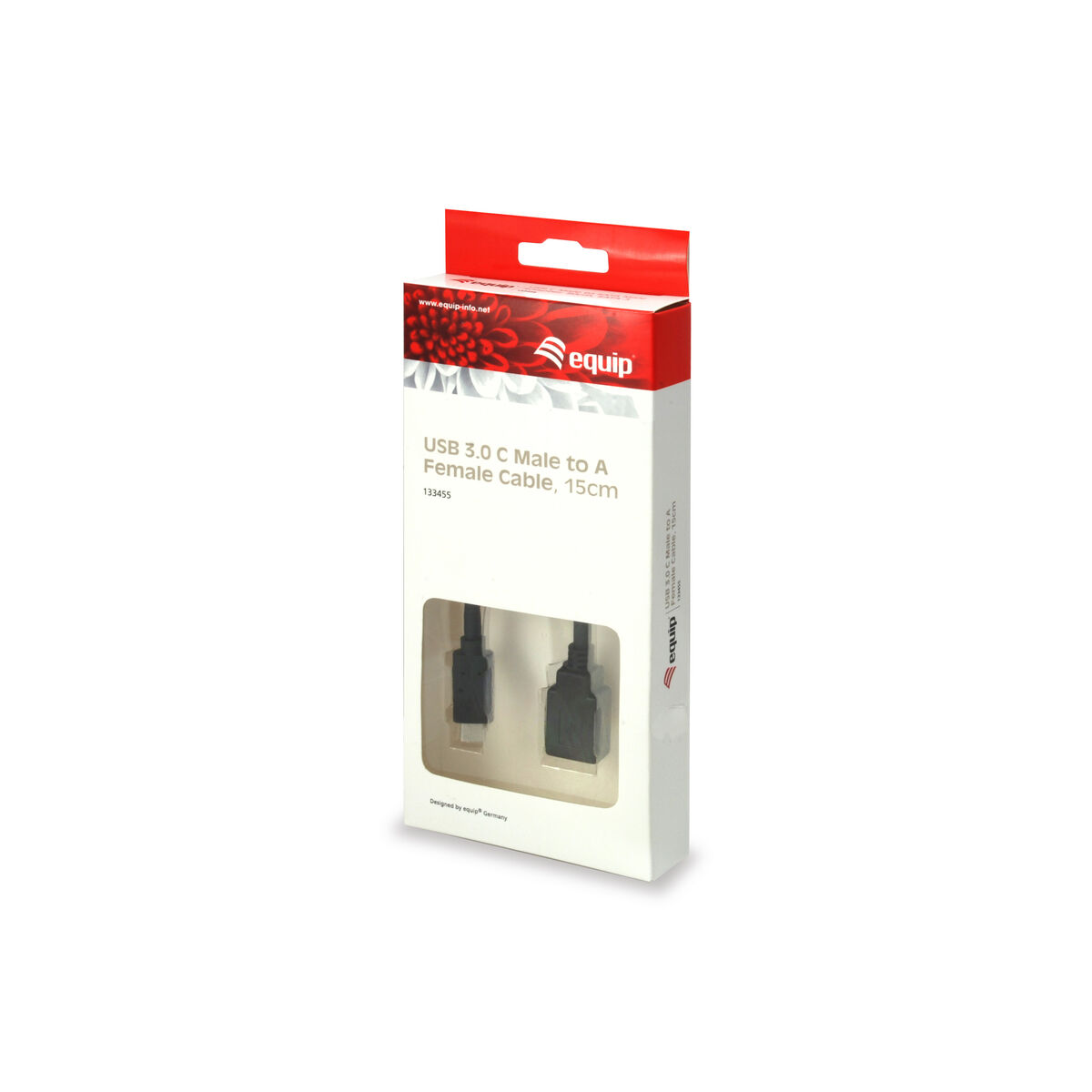 USB-C till USB Adapter Equip 133455 Svart 15 cm - 3