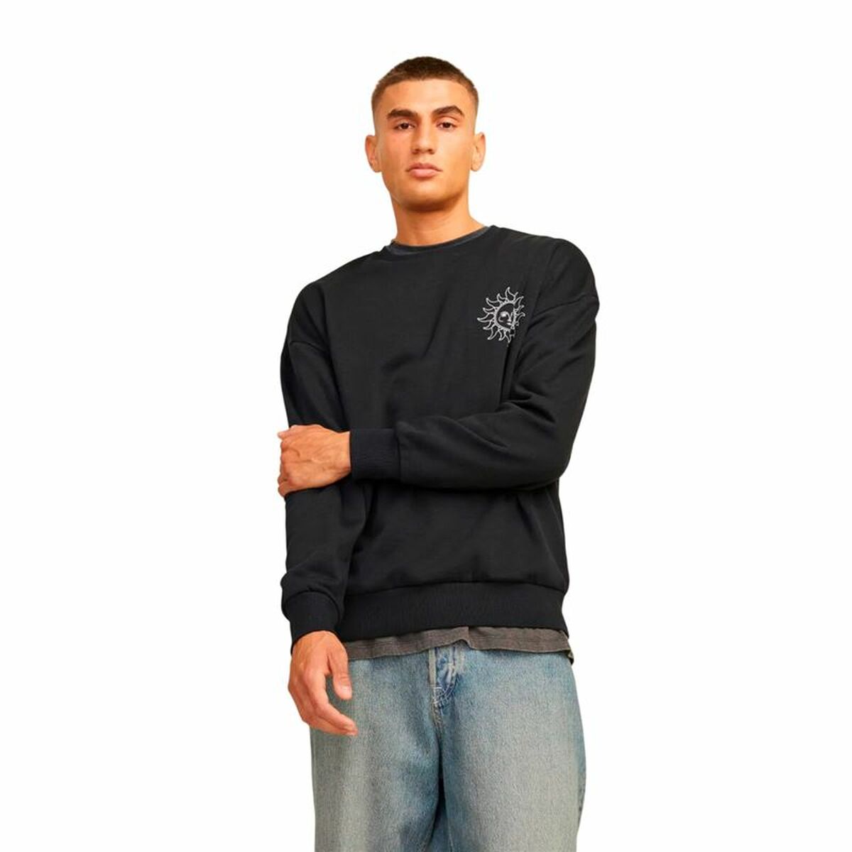 Tröja utan huva Herr Jack & Jones Jmmystic Svart - 3