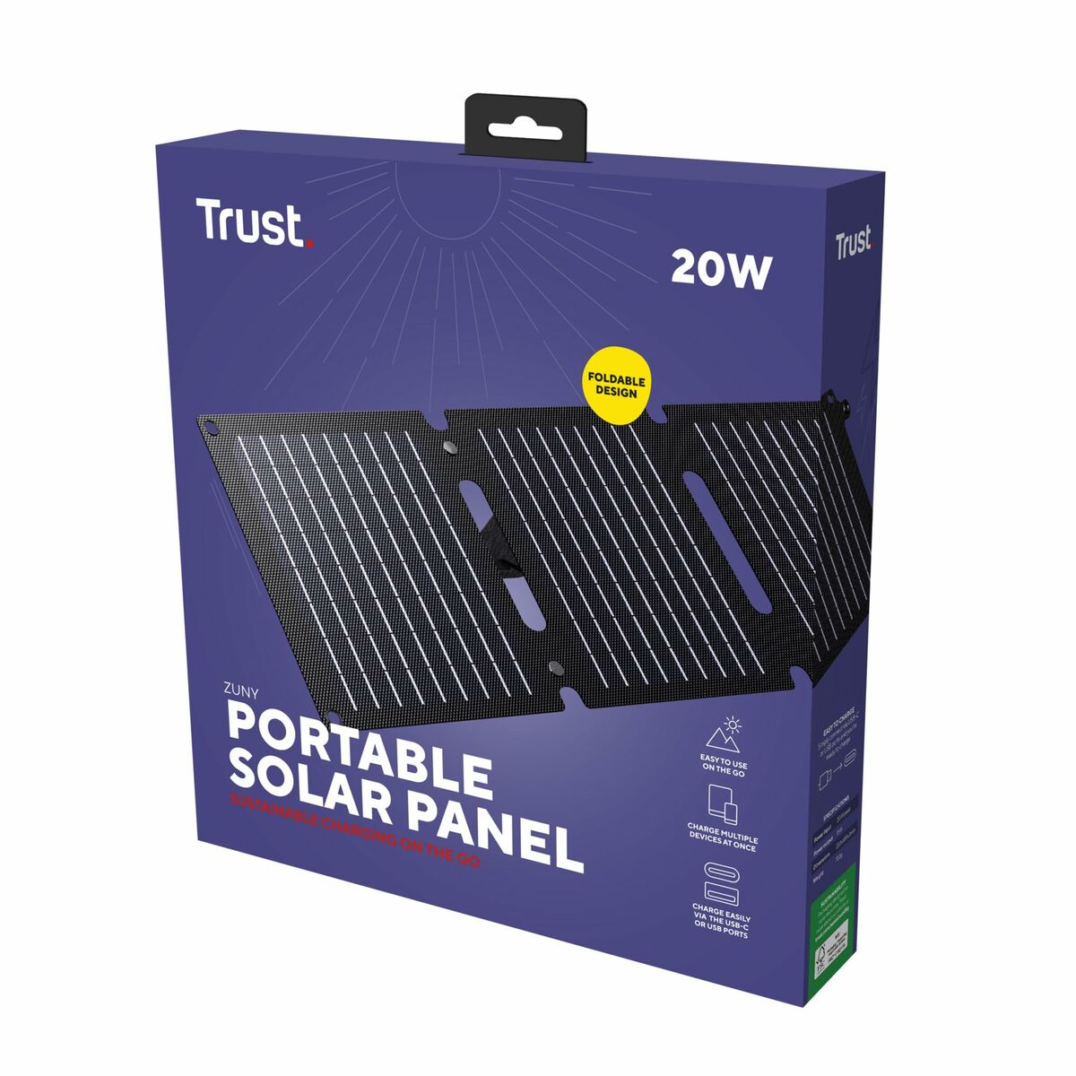 Solcellspanel Trust Zuny 20 W - 7