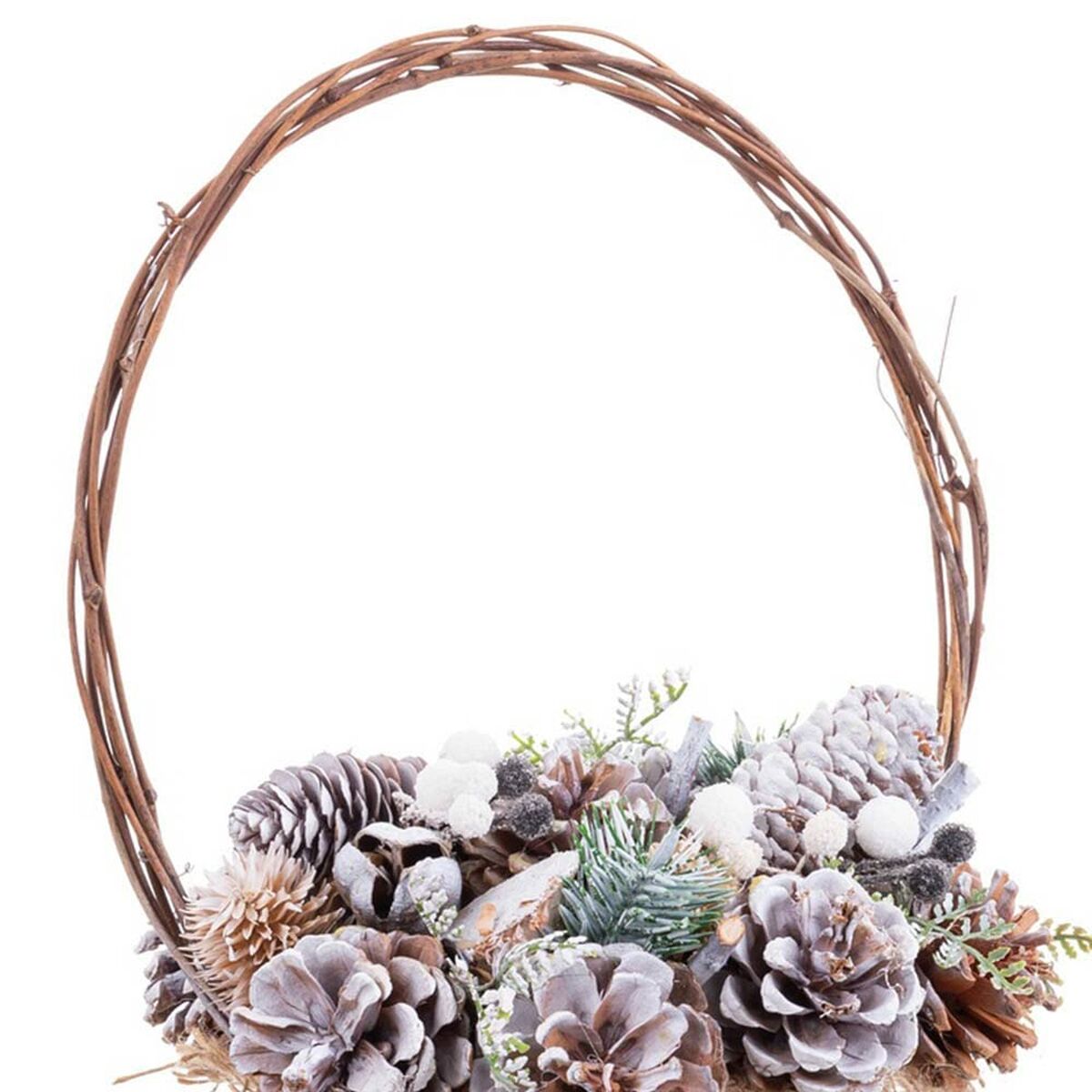 Julgranskula Multicolour Rattan Plast Foam Ananas Korg 21 x 21 x 30 cm - 2