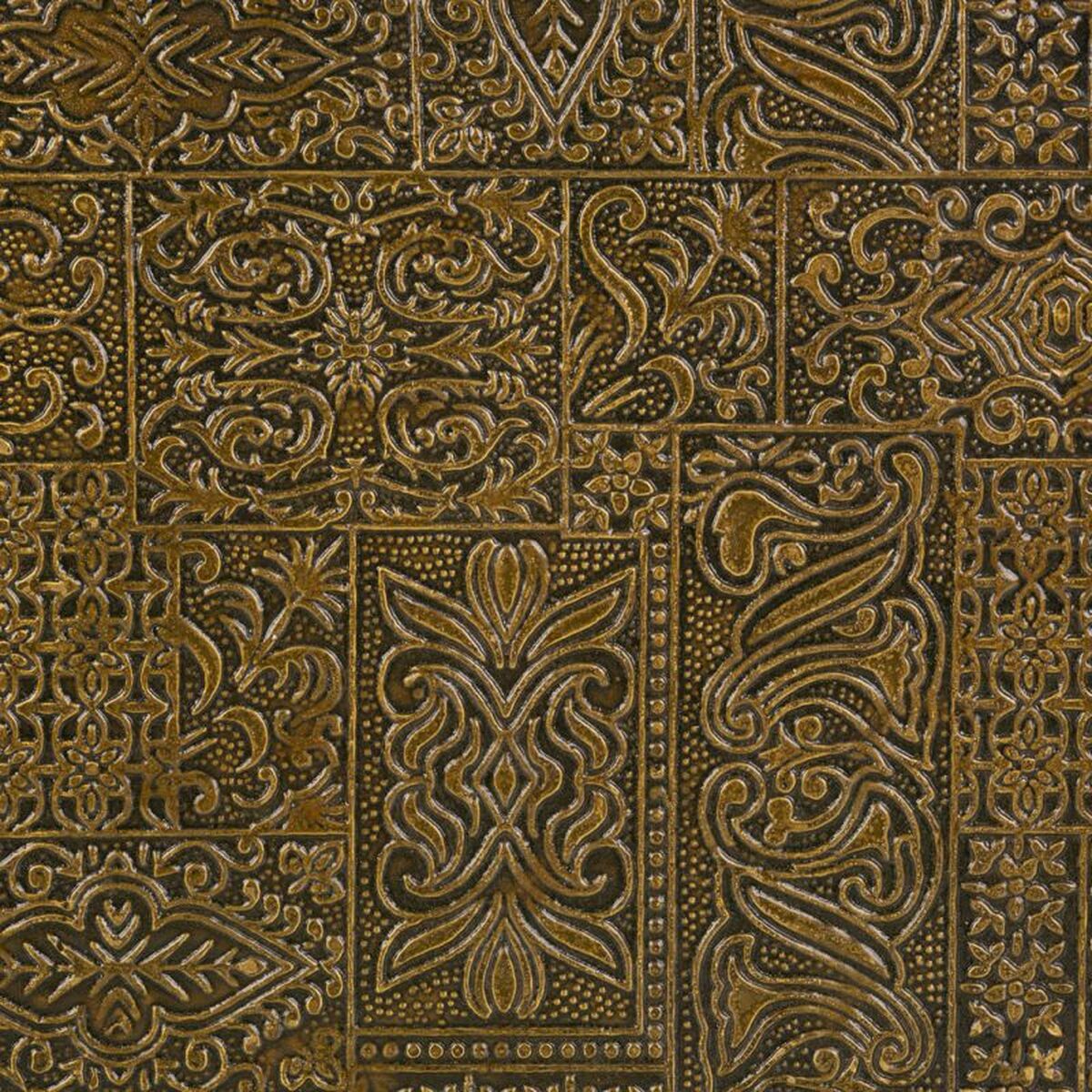 Smyckeskrin Alexandra House Living Mörkbrun Mässing Mangoträ Trä MDF 20 x 7 x 20 cm - 5