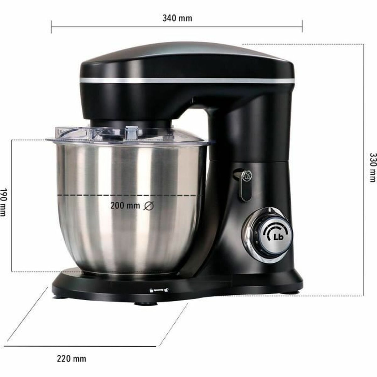 Köksrobot Little Balance 8102 Svart - 3