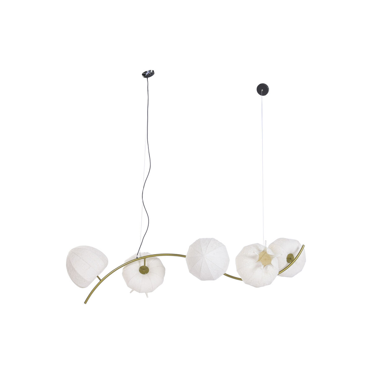 Taklampa Home ESPRIT Papper Stål