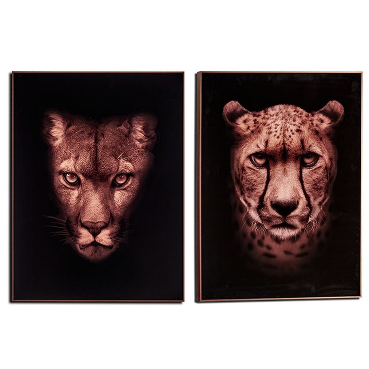 Tavla Leopard spånskiva 61,5 x 3 x 81,5 cm (2 antal) - 4