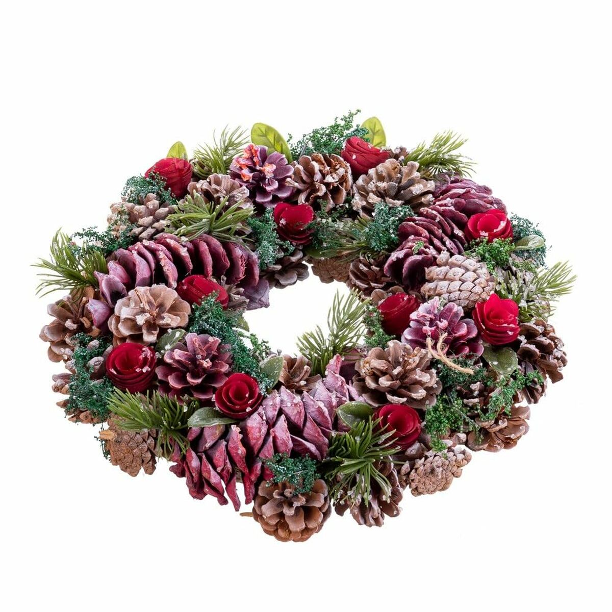 Julkrans Röd Multicolour Plast Foam Ananas 35 x 35 x 9 cm - 6