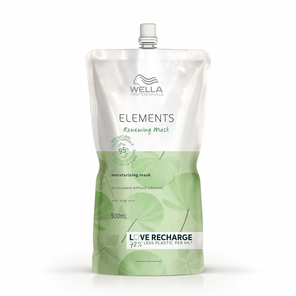 Hårinpackning Wella Elements 500 ml Fuktgivande Påfyllning - 2