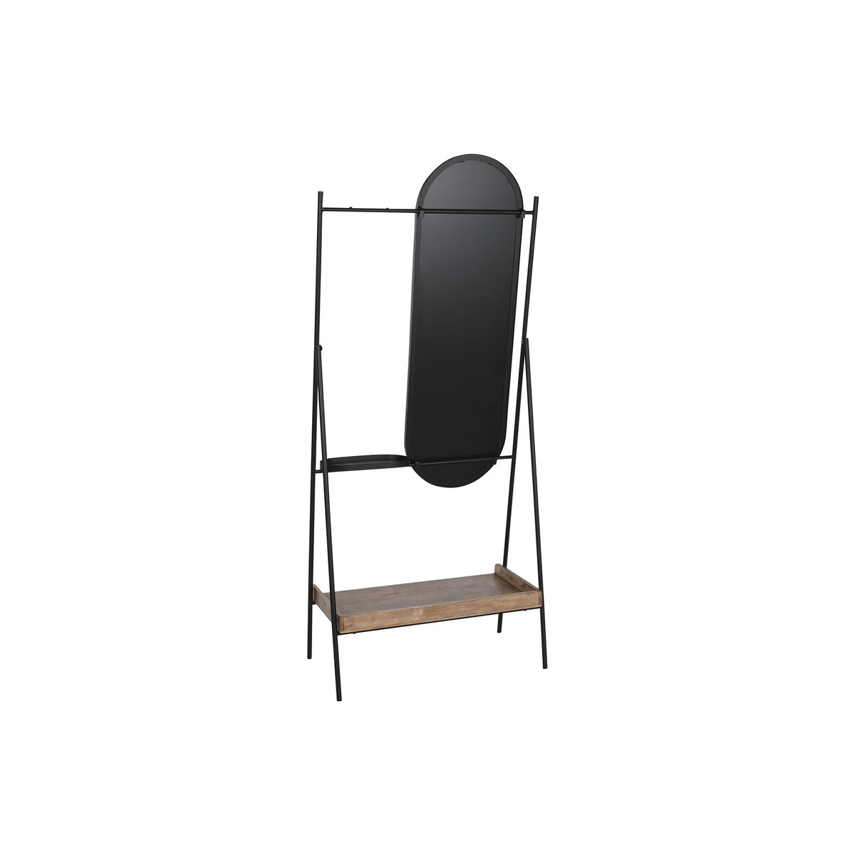 Mottagare Home ESPRIT Svart Naturell 80 x 41 x 183 cm - 2