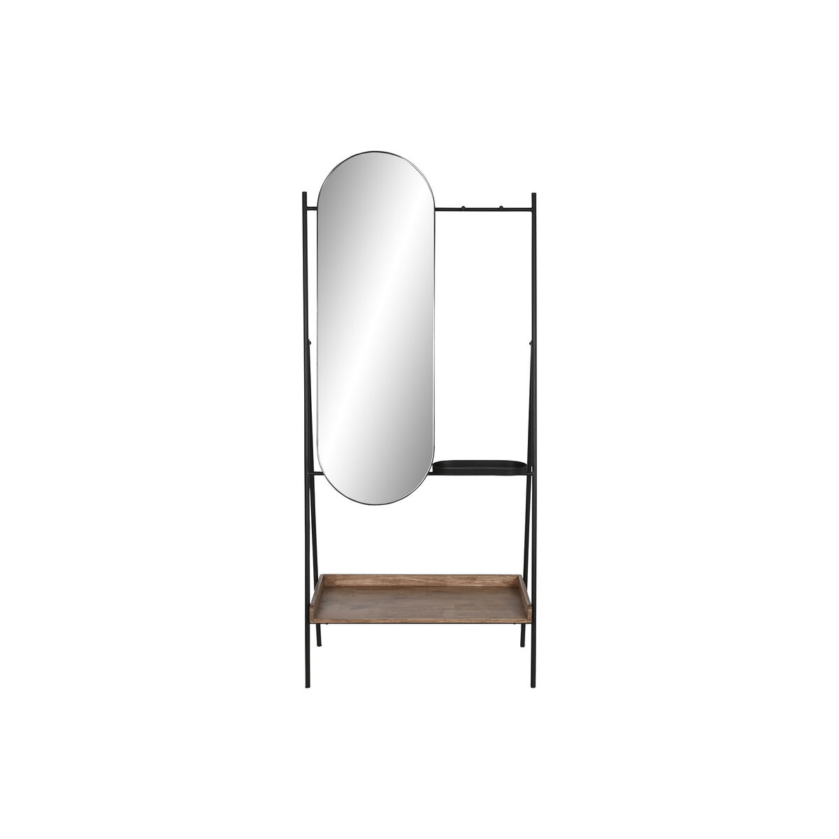 Mottagare Home ESPRIT Svart Naturell 80 x 41 x 183 cm - 8