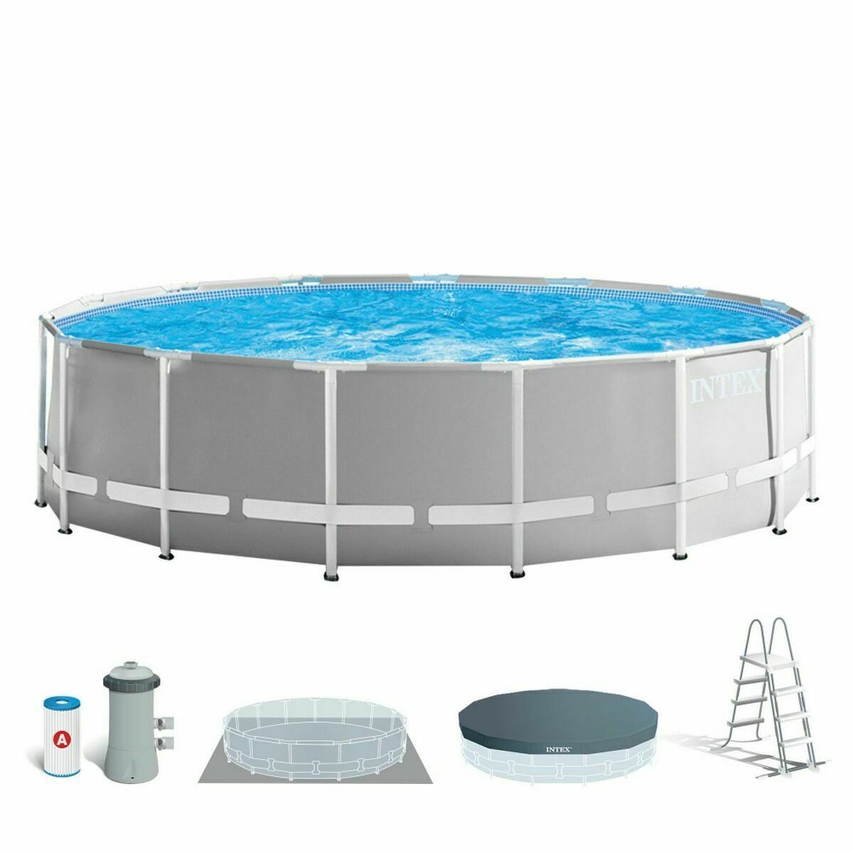 flyttbar pool Intex 16.805 l (Renoverade B)