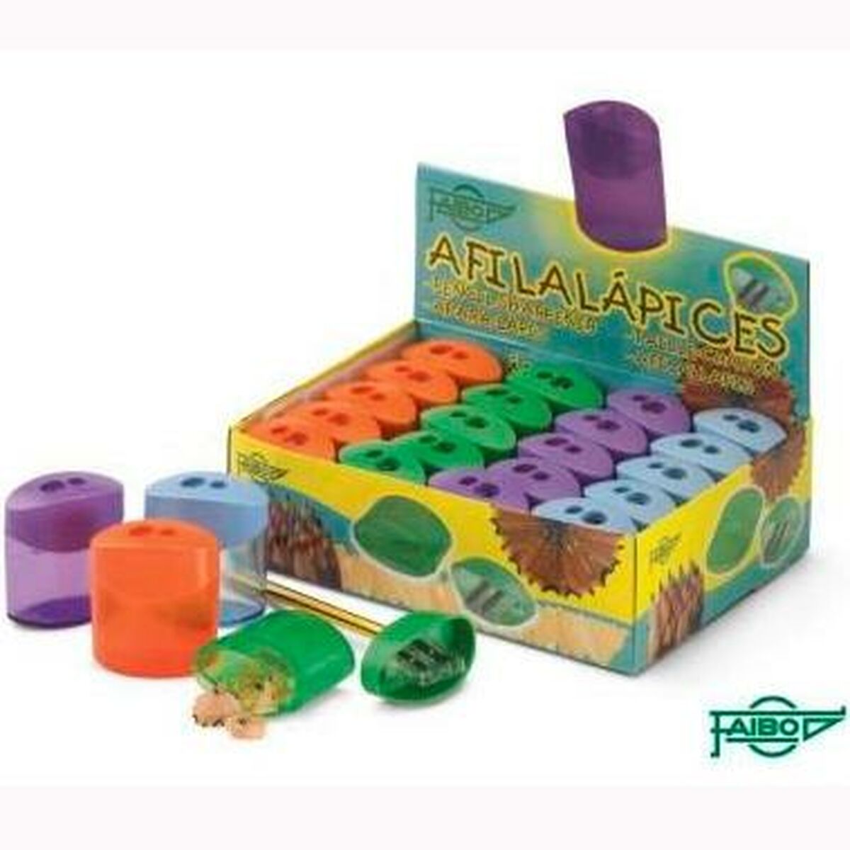 Pennvässare Faibo Med behållare Multicolour Double Plast 20 Delar - 2