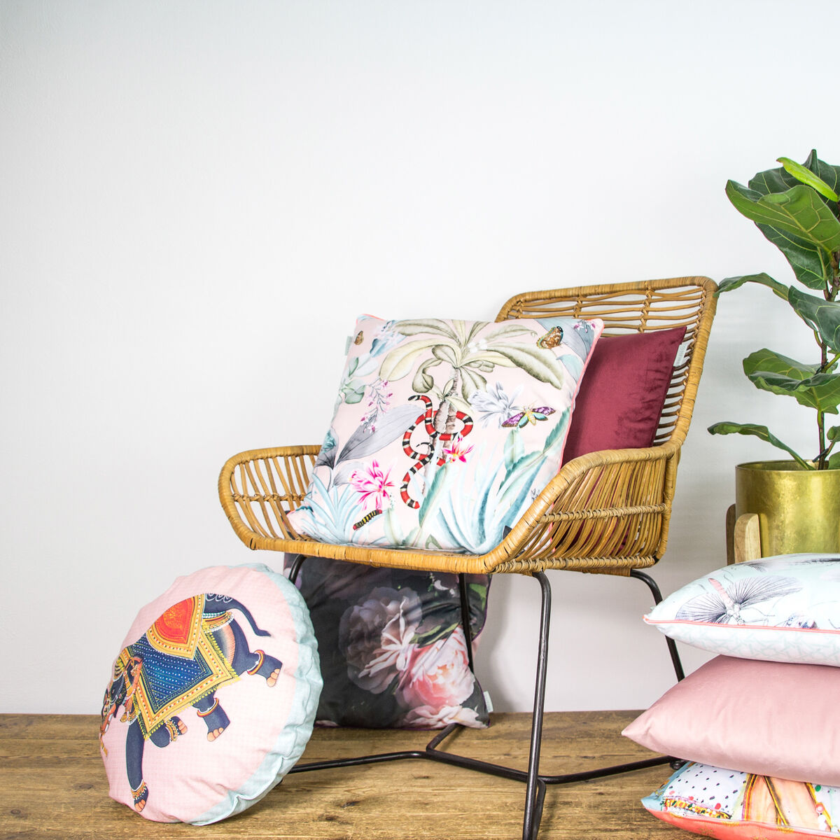 Kuddfodral HappyFriday HF Living Exotic 45 x 45 cm - 3