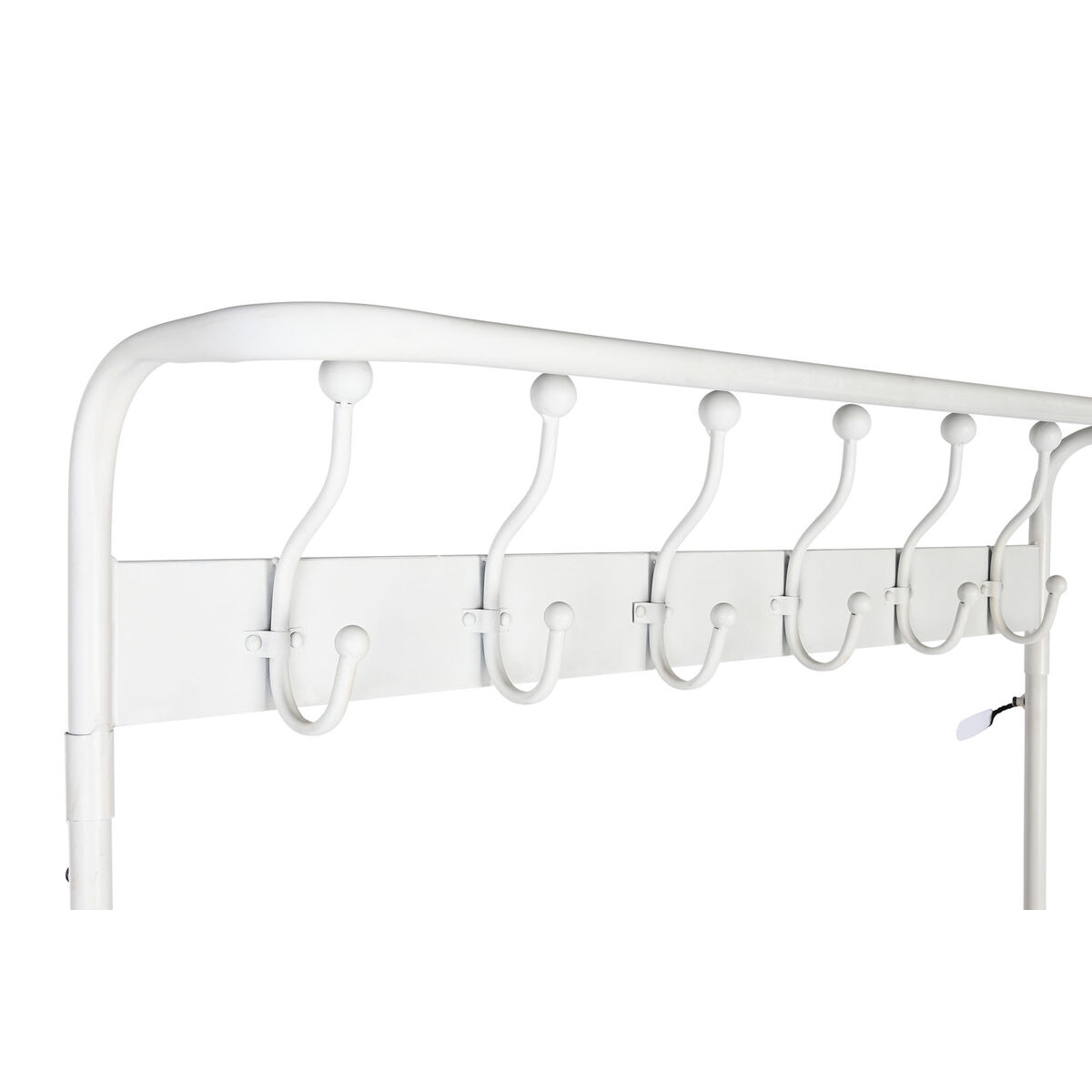 Klädhängare med hylla Home ESPRIT Vit Metall Loft 110 x 36 x 186 cm - 5