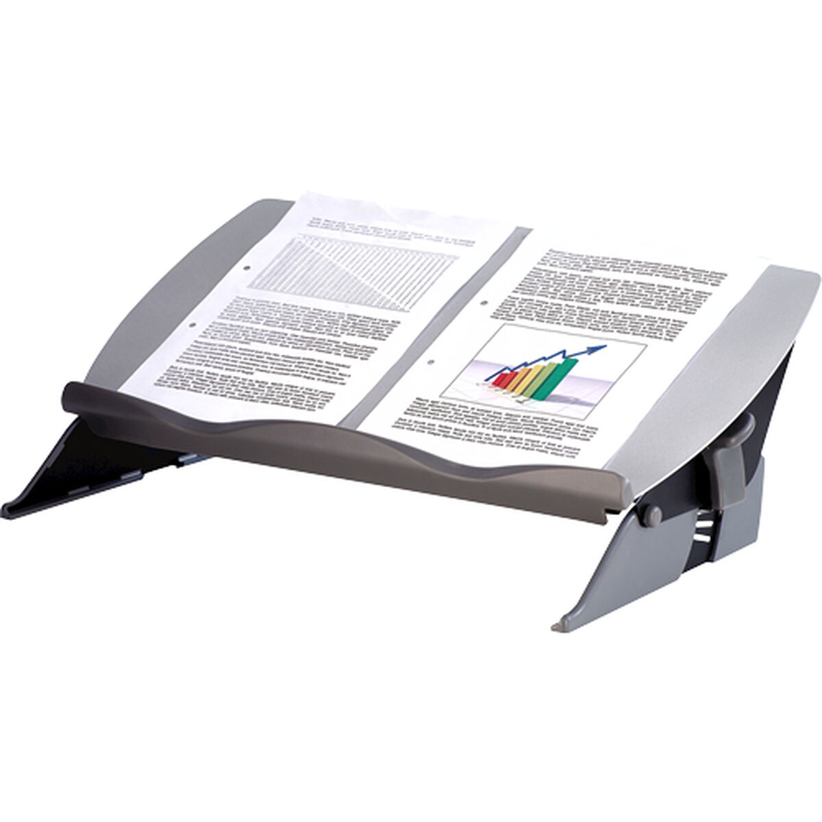 Hållare Fellowes Easy Glide Stöd Multifunktion Svart Grå 22,6 x 57,5 x 38 cm - 3