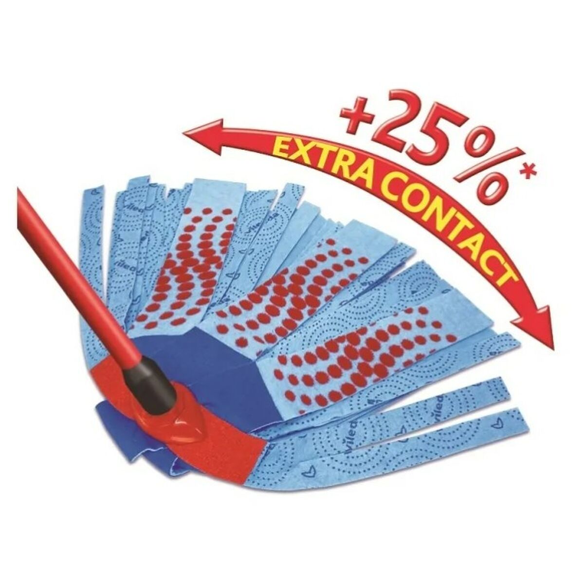 Reservdel Vileda 3Action Velour XL Mopp Polyamid Polyester Cellulóz (1 antal) - 4