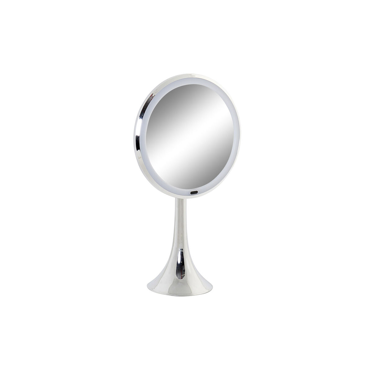 Förstorande Spegel med LED DKD Home Decor Silvrig Metall 20 x 11 x 37 cm