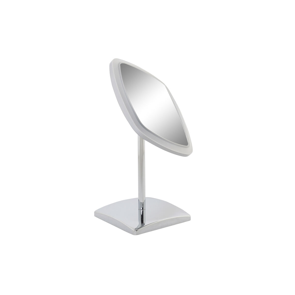 Förstorande Spegel med LED DKD Home Decor 17 x 13 x 30,5 cm Silvrig Metall - 2