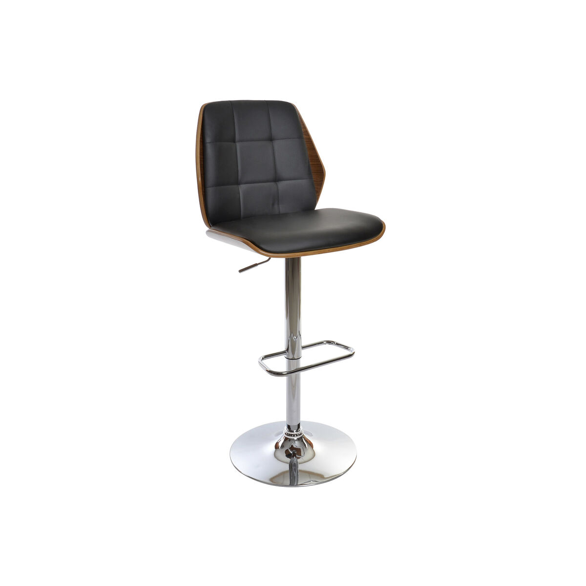 Stol DKD Home Decor Brun Svart Silvrig 50 x 52 x 121 cm