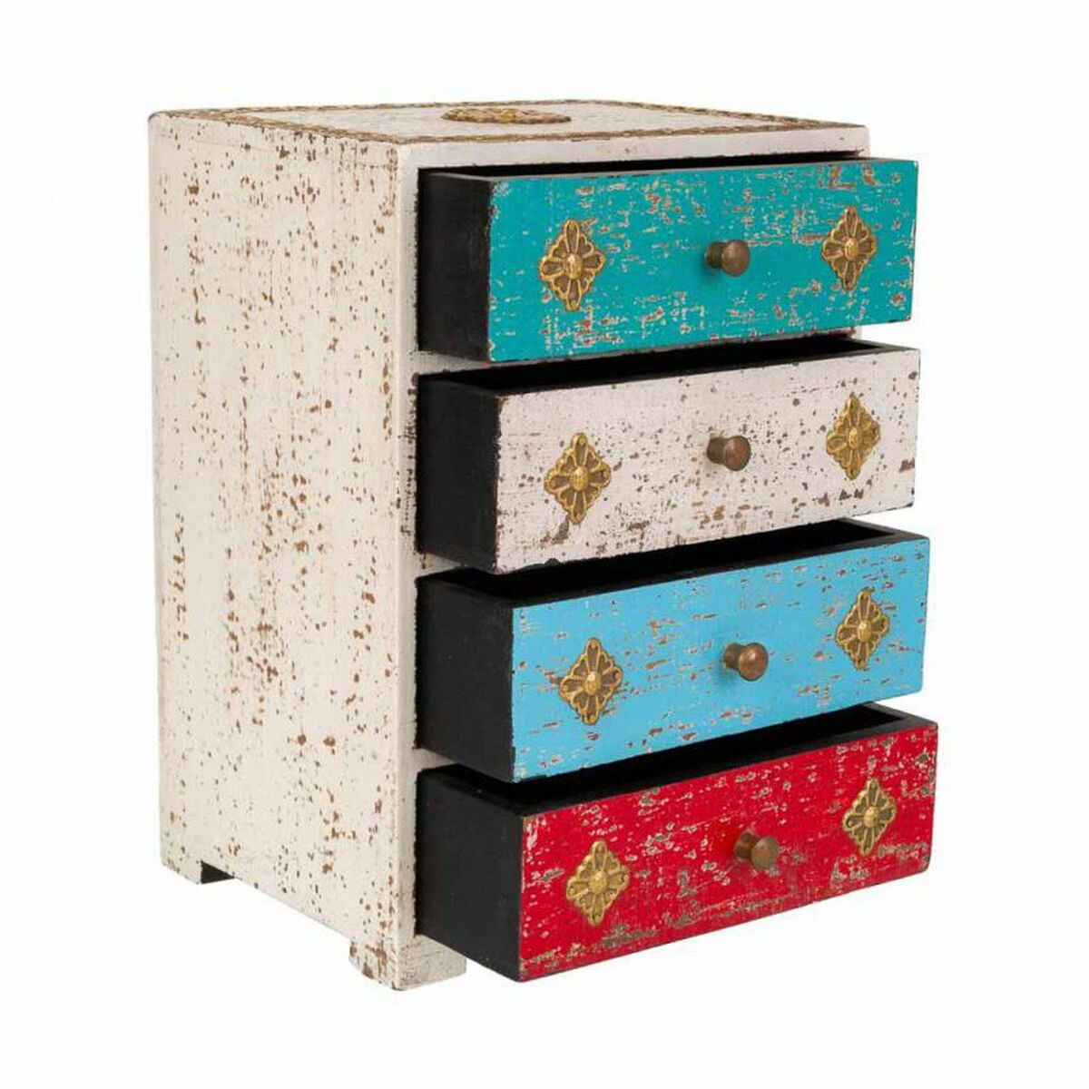 Smyckeskrin Alexandra House Living Mässing Mangoträ Trä MDF 15 x 28 x 20 cm - 4