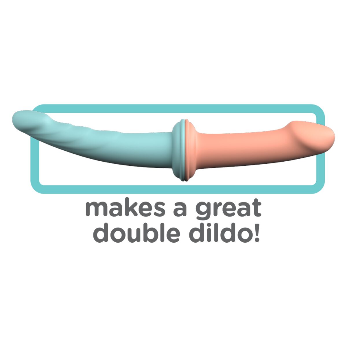 Strap-on dildo Pipedream Dillio Platinum - 5