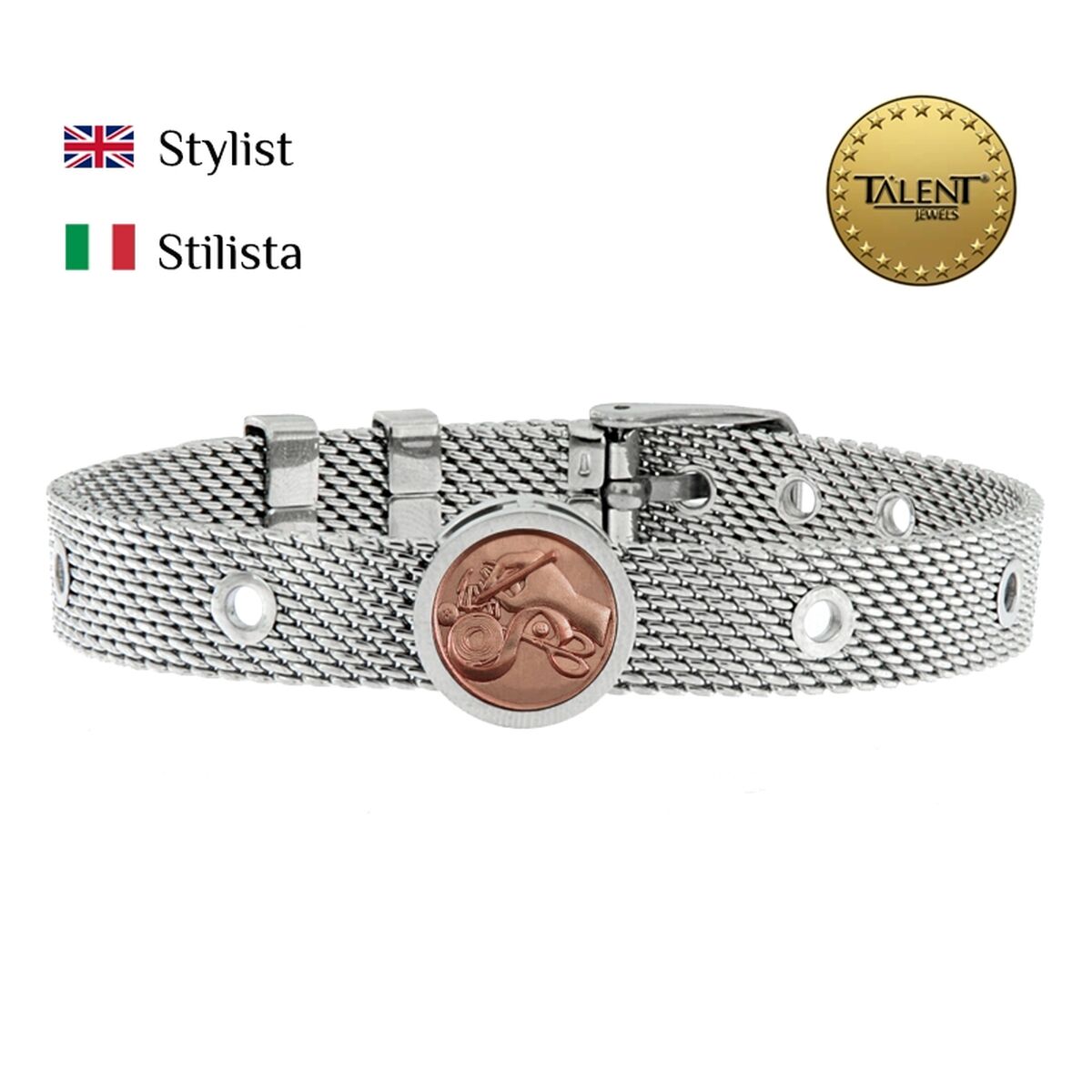 Unisexarmband Stylist Talent Jewels TJA-3-16-02-1-235 Silvrig - 2
