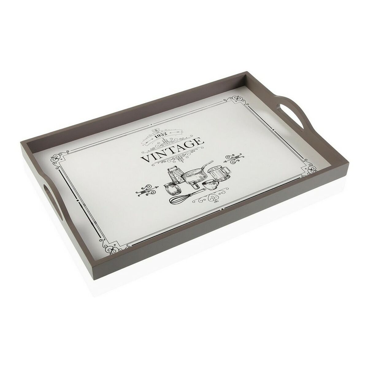 Bricka Adele Vintage Trä MDF (30 x 5 x 45 cm) - 3