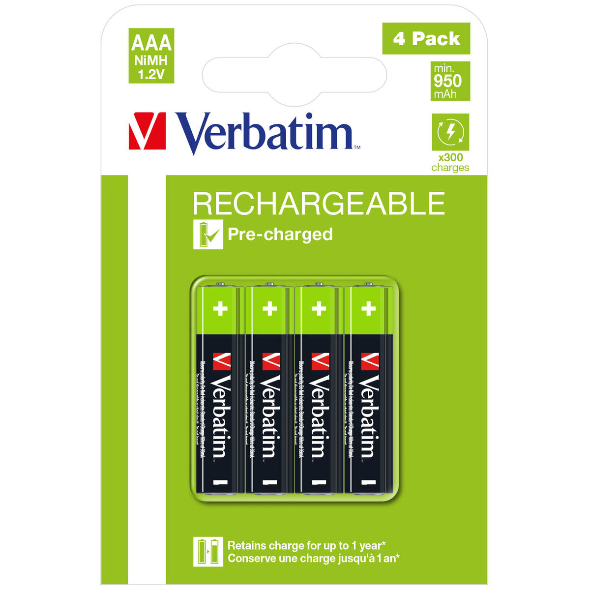 Batterier Verbatim 49514 1,2 V AAA - 2