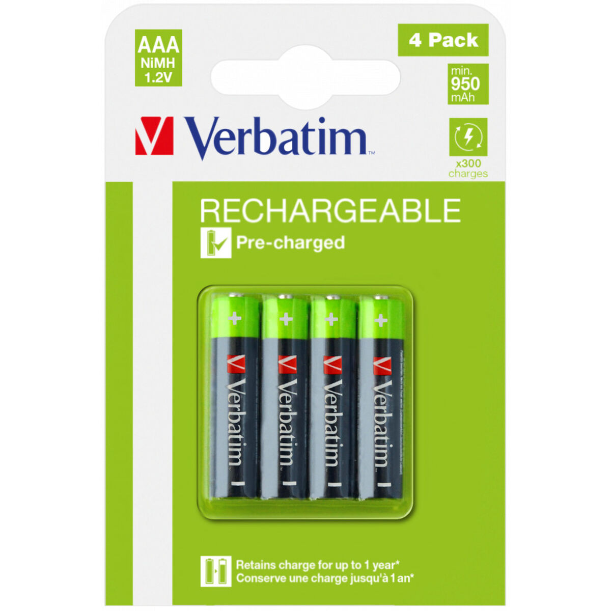 Batterier Verbatim 49514 1,2 V AAA