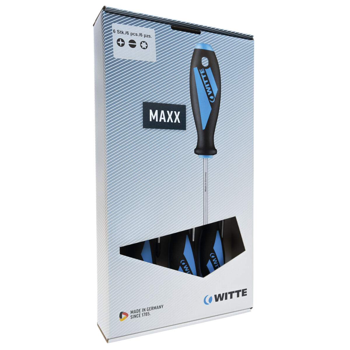 Skruvmejselset WITTE Torx 6 Delar - 2