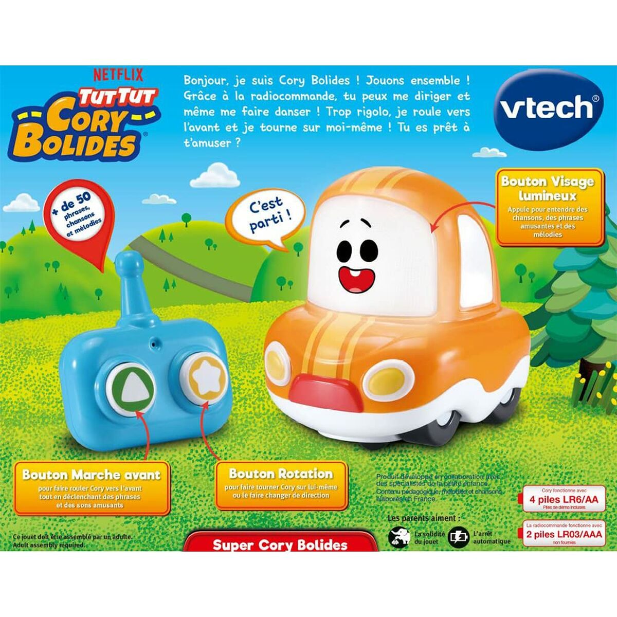 Radiostyrd bil Vtech   Orange Multicolour - 4