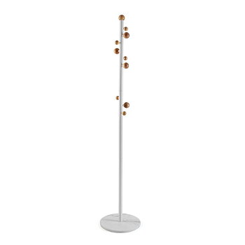 Hattställ Versa Nova Vit Trä Metall 34,5 x 174,5 x 34,5 cm