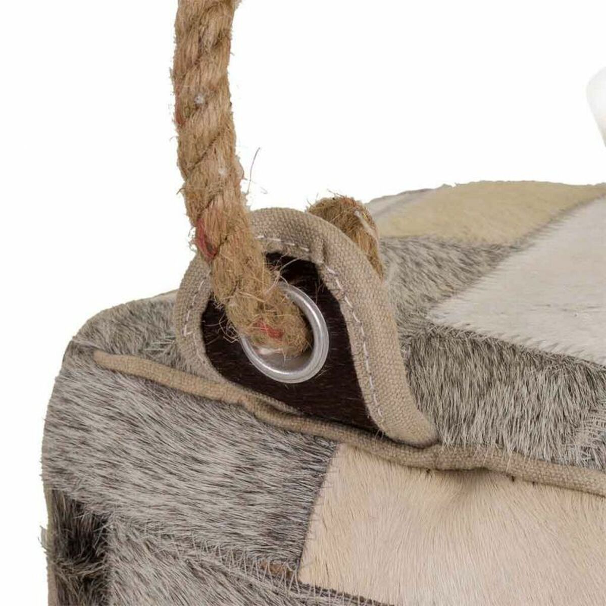 Dörrstopp Alexandra House Living Läder 20 x 20 x 20 cm Vit - 4