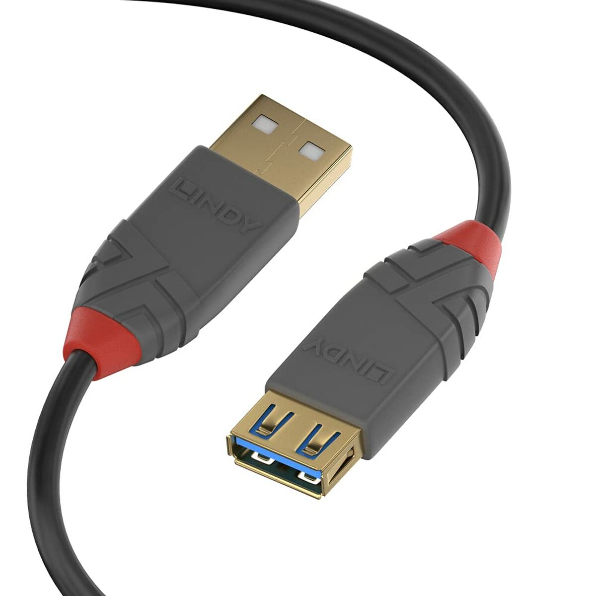 USB-kabel LINDY 36761 Svart 1 m (1 antal) - 2