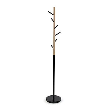 Hattställ Versa Svart Metall Escandinavo/Nórdico 28 x 180 x 28 cm