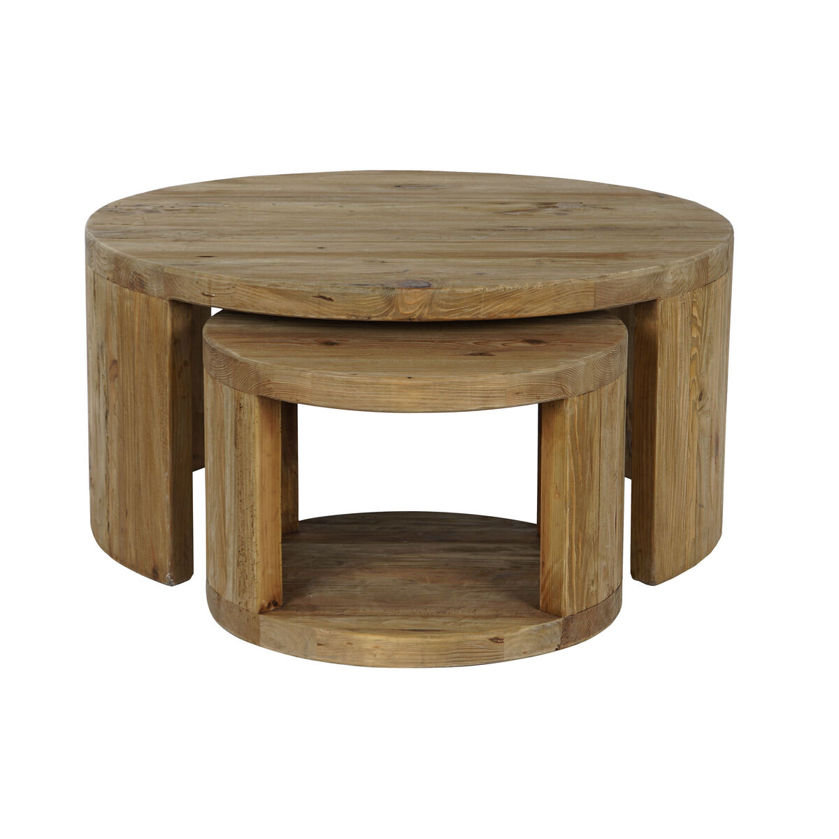 2-bordsset Home ESPRIT Trä 99 x 99 x 48 cm - 4