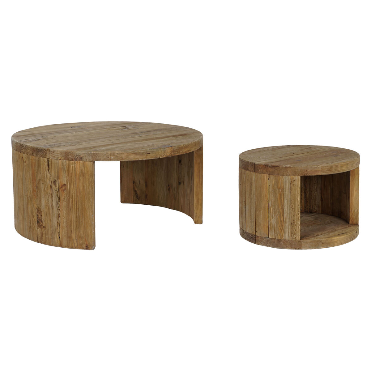 2-bordsset Home ESPRIT Trä 99 x 99 x 48 cm