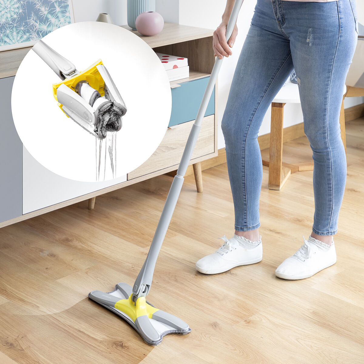 Typ X Självvrängande mikrofibermopp Twop InnovaGoods - 8