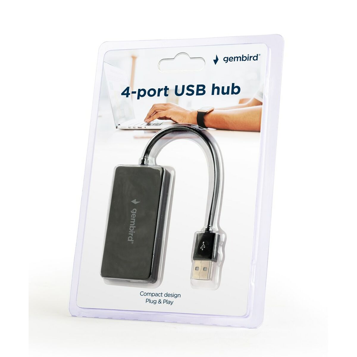 USB-HUB GEMBIRD UHB-U2P4-04 Svart (1 antal) - 2