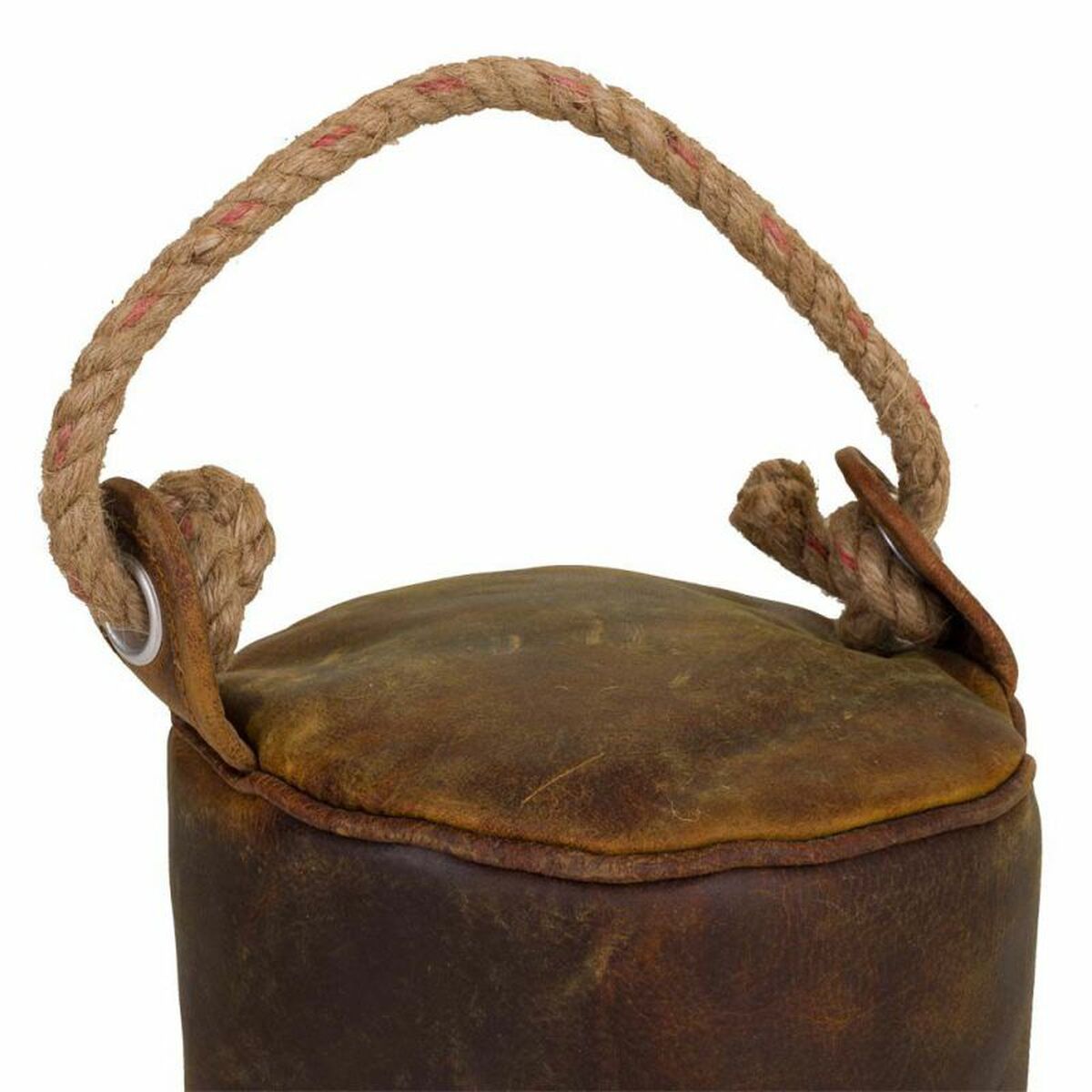 Dörrstopp Alexandra House Living Jute Läder 20 x 20 x 20 cm Brun - 5
