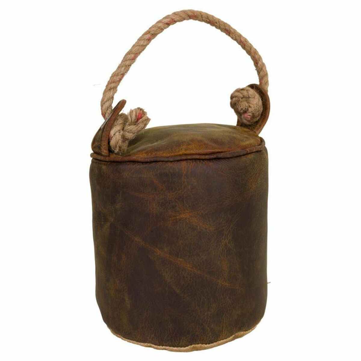 Dörrstopp Alexandra House Living Jute Läder 20 x 20 x 20 cm Brun - 3