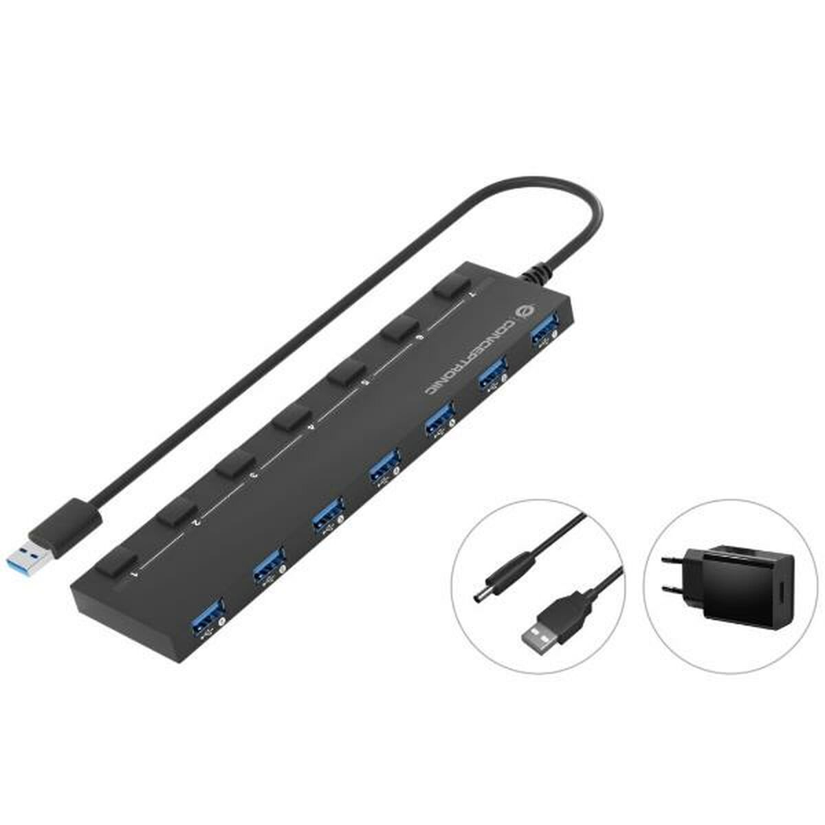 USB-kabel Conceptronic 110520503101 Svart