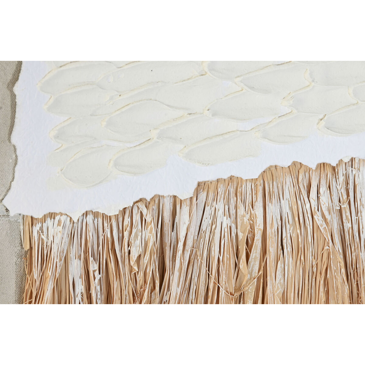 Kanvas Home ESPRIT Vit Naturell Boho 82 x 4,5 x 82 cm (2 antal) - 3