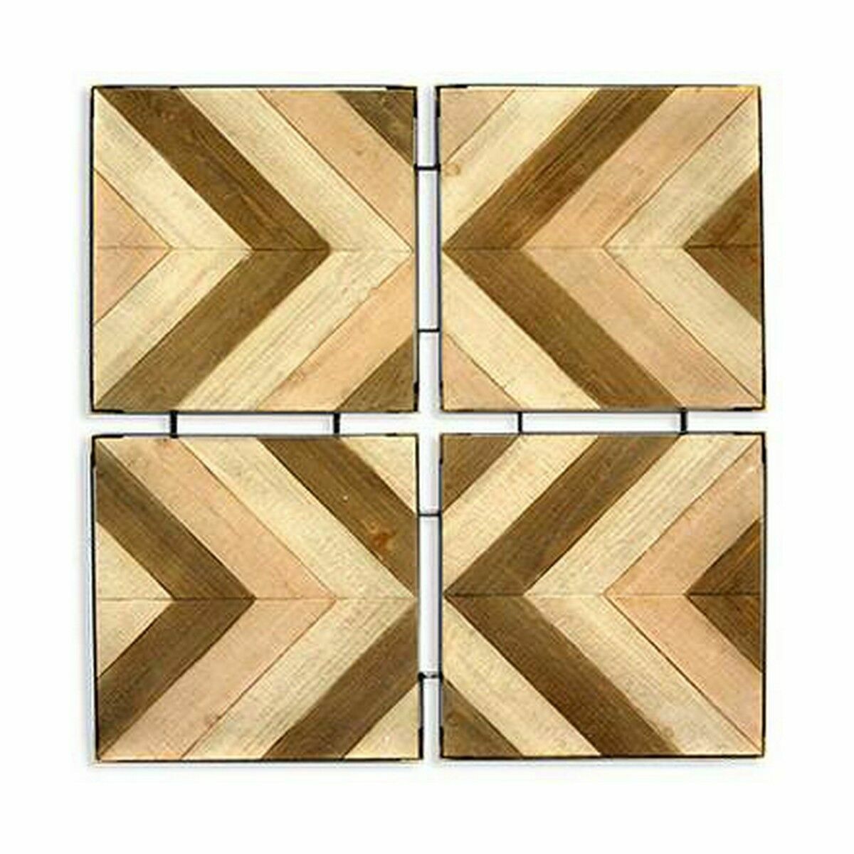 Väggdekoration Gift Decor Bafana Brun Beige 3 x 82,5 x 82,5 cm (2 antal) - 4