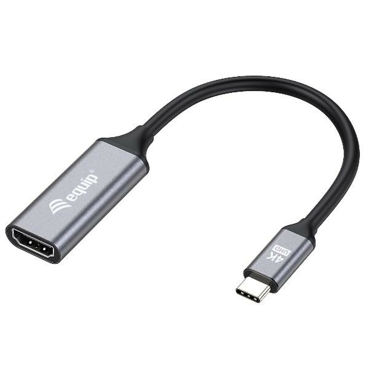 USB-kabel Equip 133491 Svart/Grå 15 cm