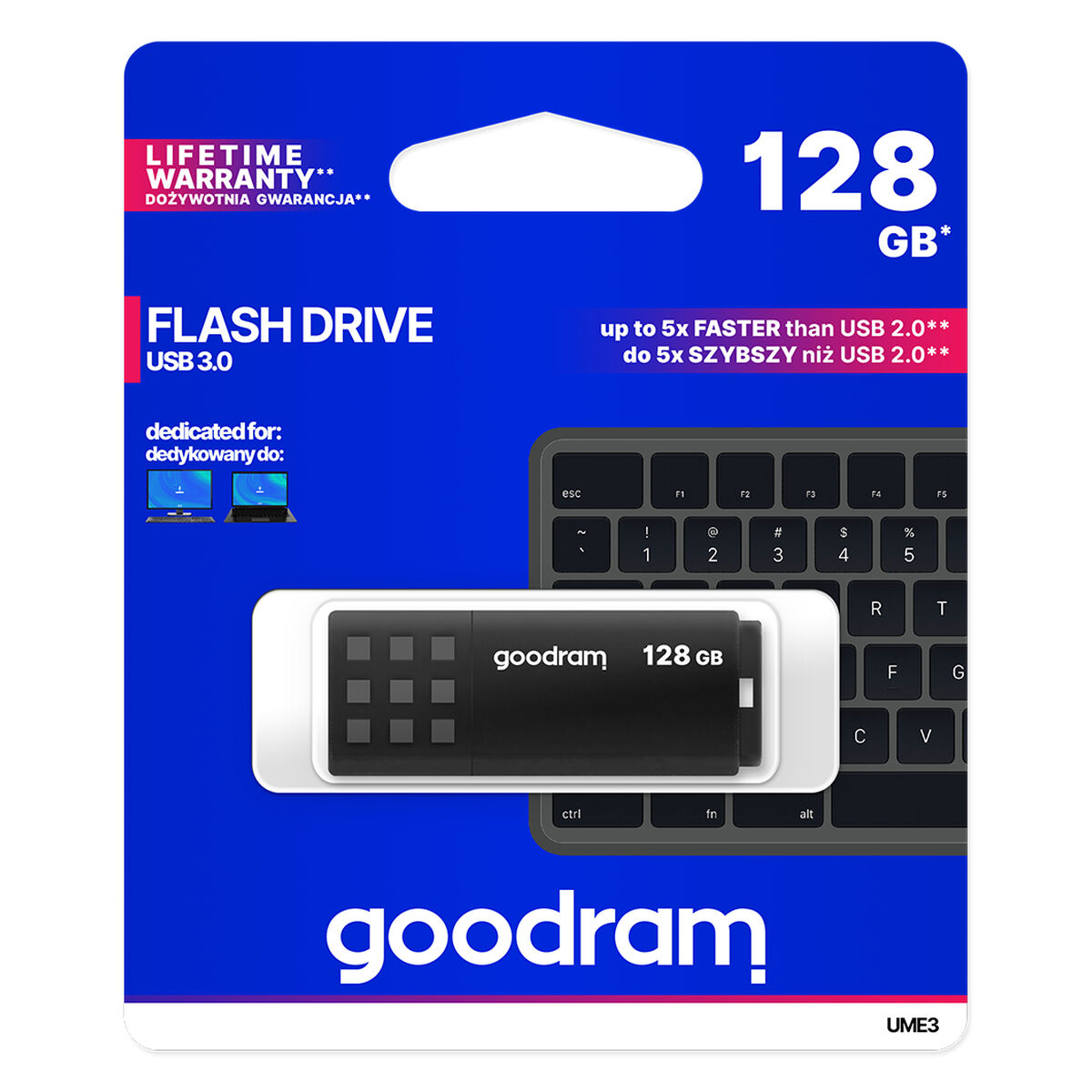 USB-minne GoodRam UME3 Svart 128 GB - 5
